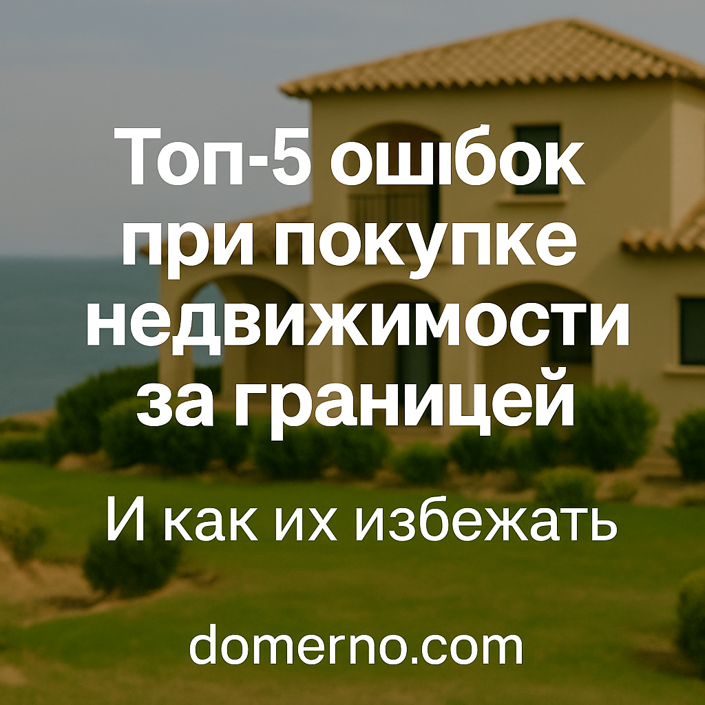 Top 5 Mistakes When Buying Property Abroad (2)